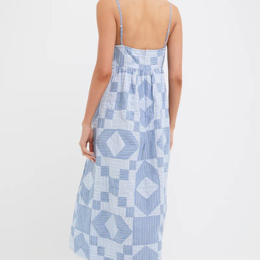 Sea New Work Helmi Striped Shirting Midi Dress - Picture 4 of 16